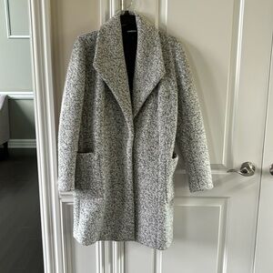 Wool blend ladies dress coat by Express size small EUC.